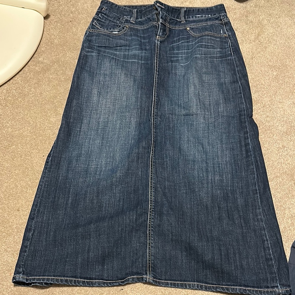 Maurices Blue Denim Skirt
